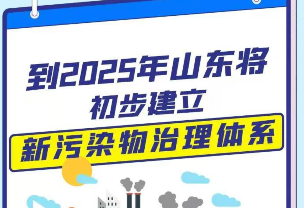 一圖讀懂 | 到2025年山東將初步建立新污染物治理體系